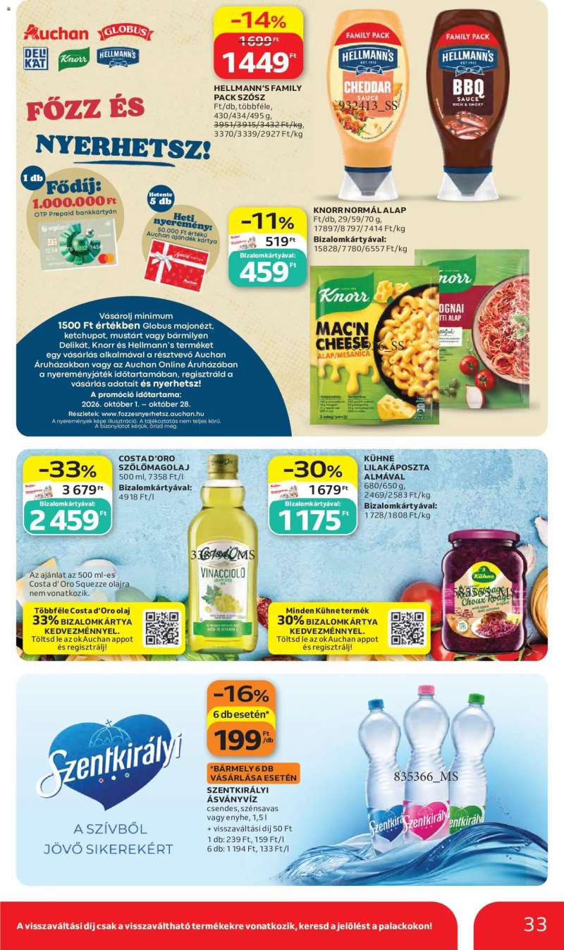 Auchan Auchan akciós újság 33 oldal