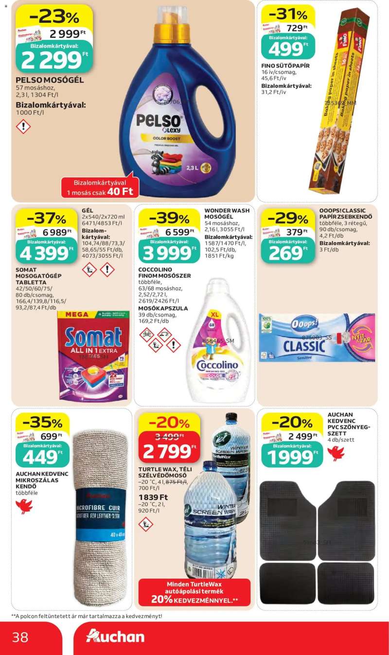 Auchan Auchan akciós újság 38 oldal