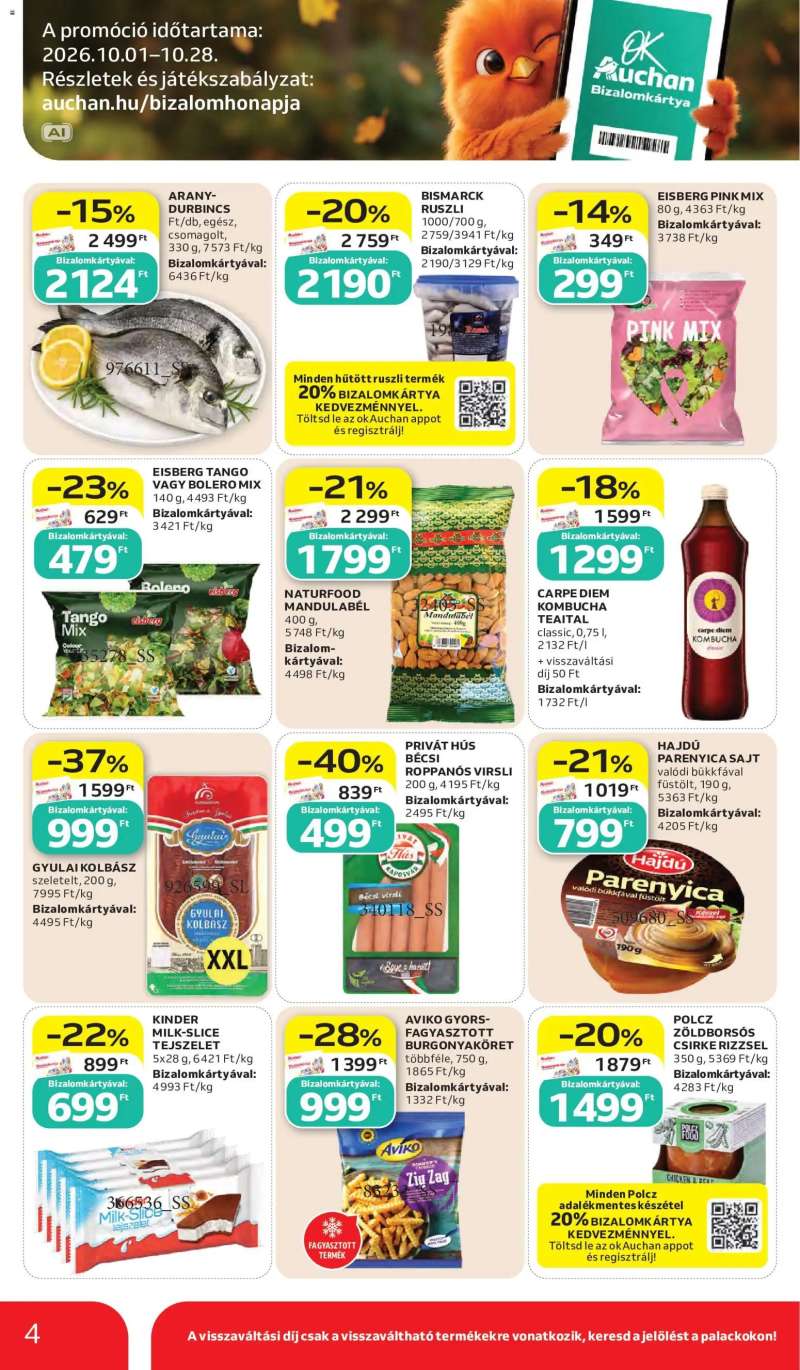 Auchan Auchan akciós újság 4 oldal