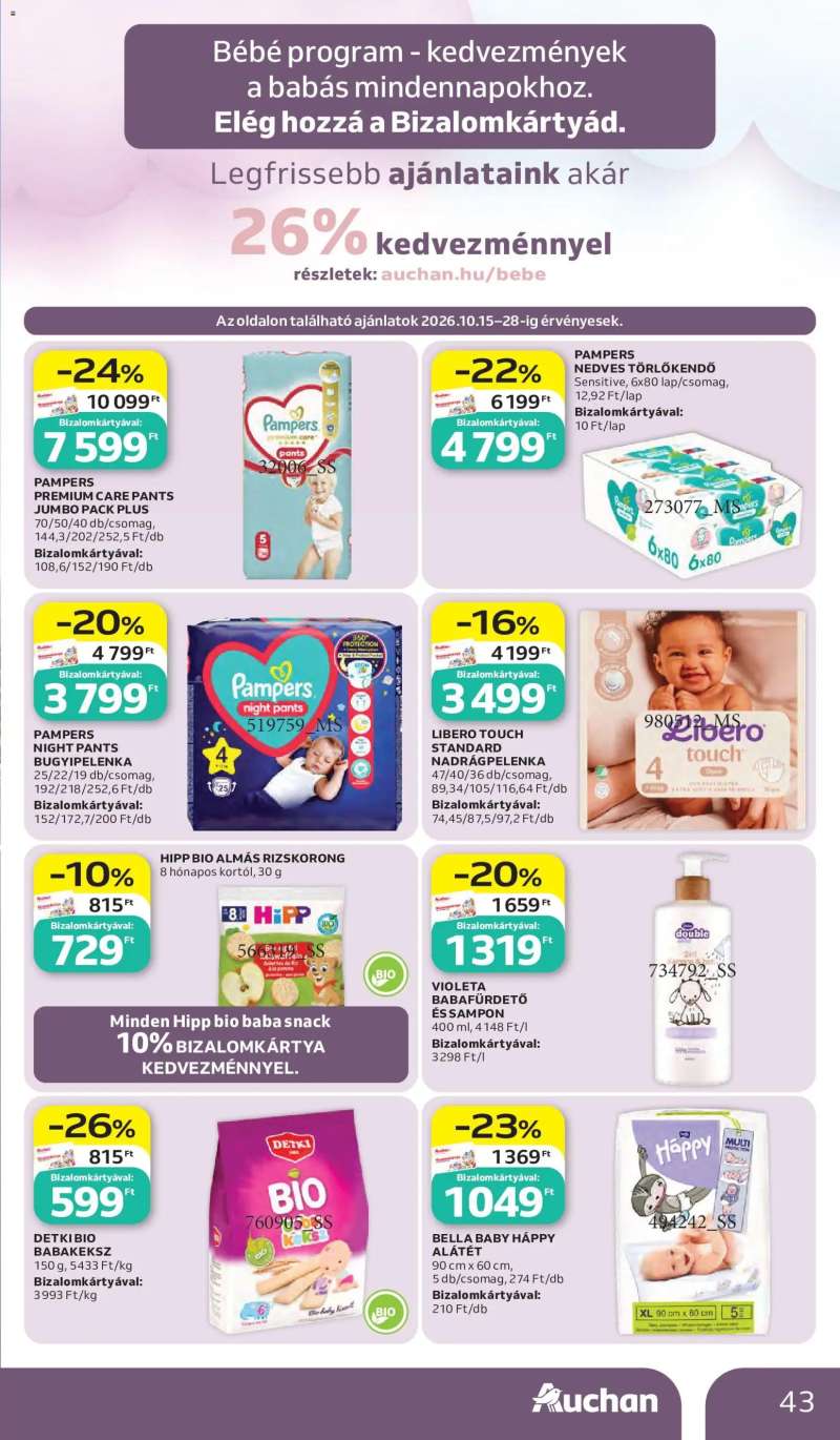 Auchan Auchan akciós újság 43 oldal