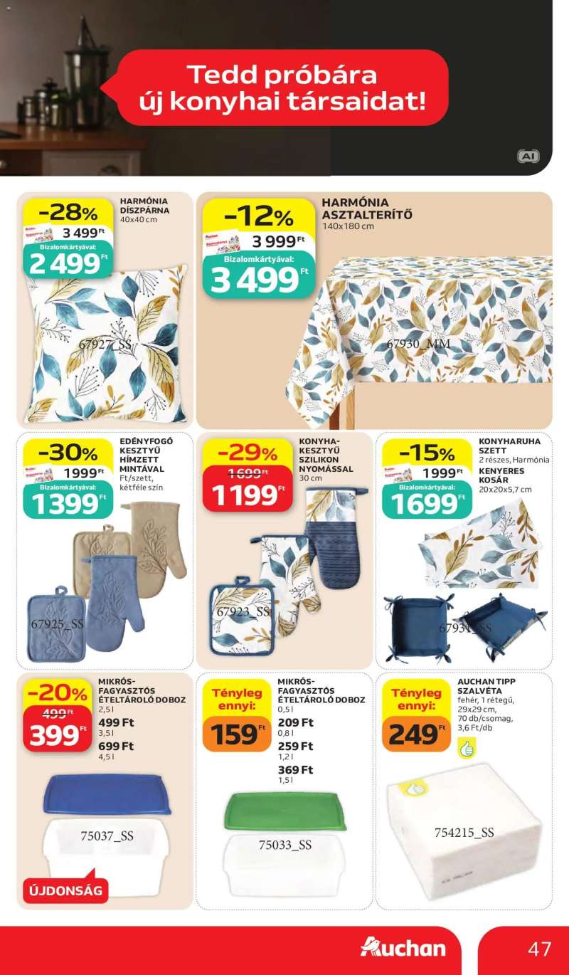 Auchan Auchan akciós újság 47 oldal
