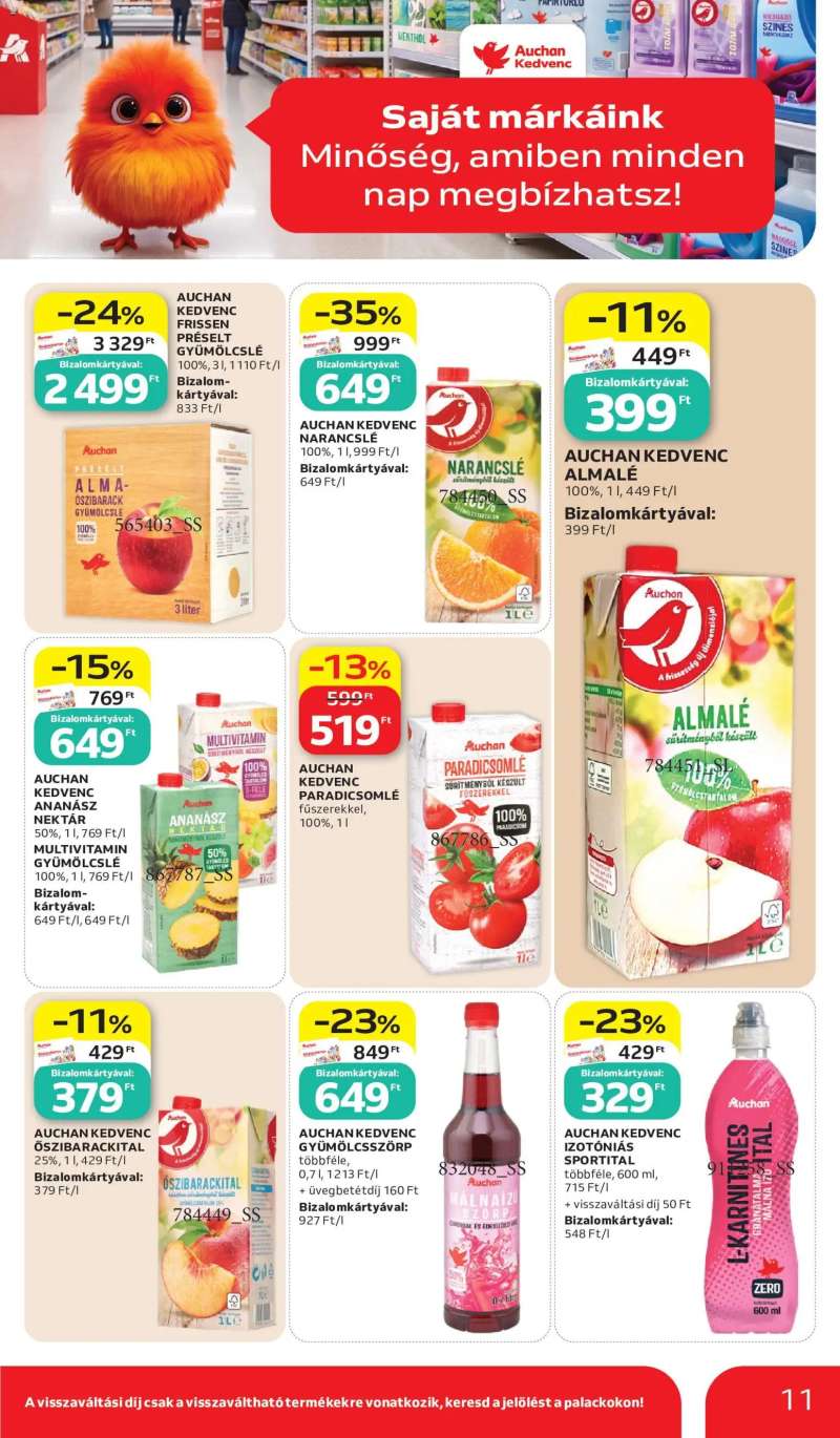 Auchan Auchan Saját Márkás ajánlatok 11 oldal