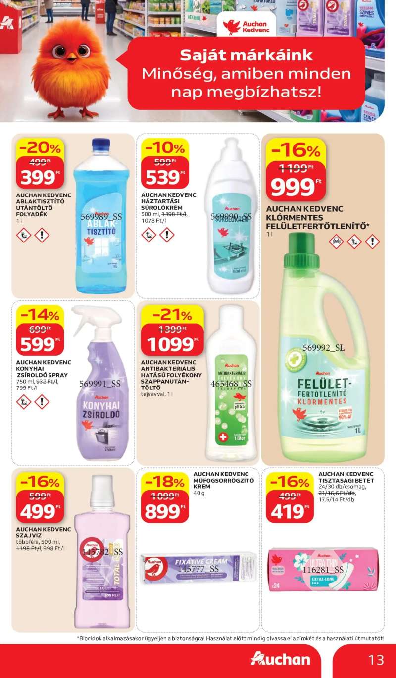 Auchan Auchan Saját Márkás ajánlatok 13 oldal