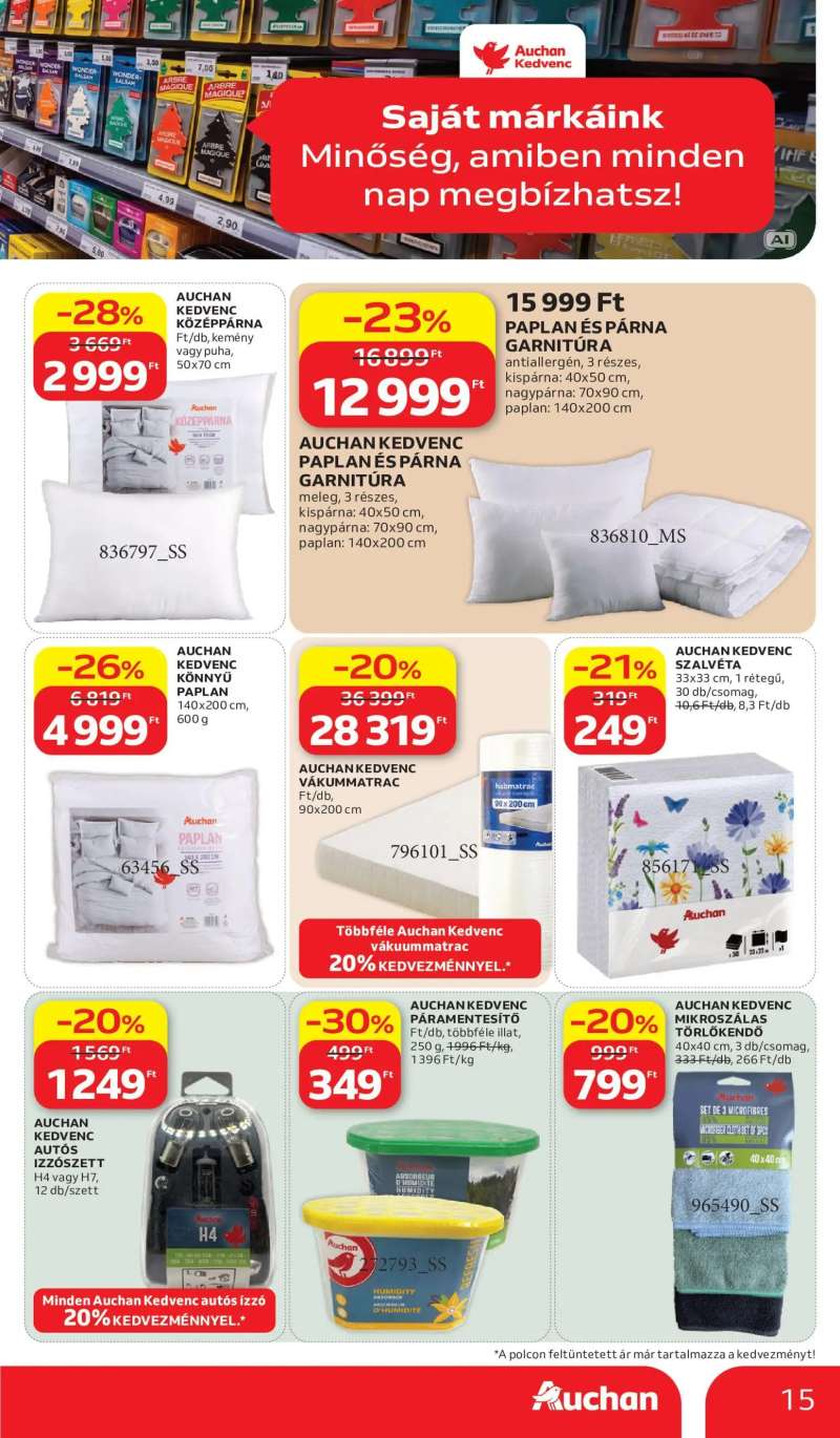 Auchan Auchan Saját Márkás ajánlatok 15 oldal