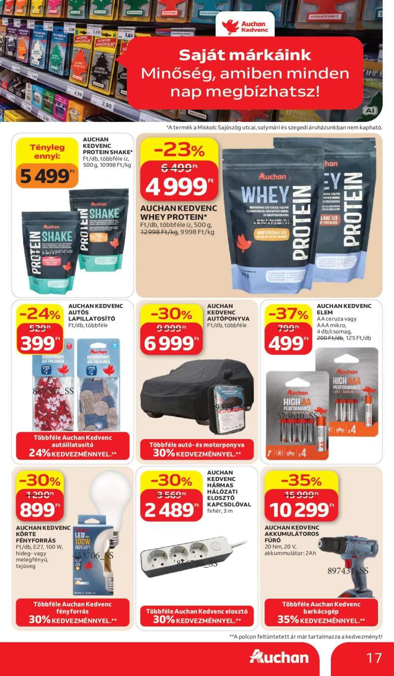 Auchan Auchan Saját Márkás ajánlatok 17 oldal