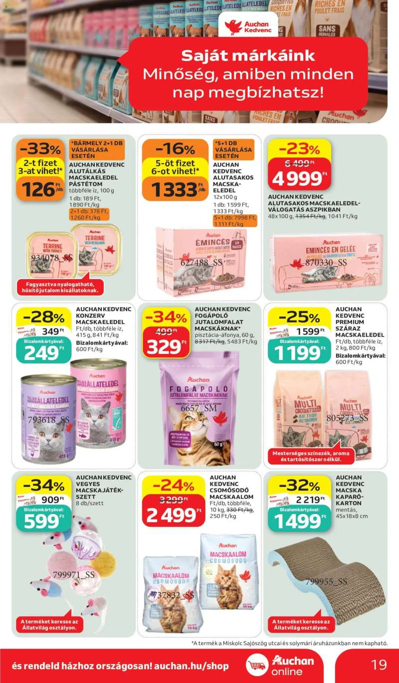 Auchan Auchan Saját Márkás ajánlatok 19 oldal