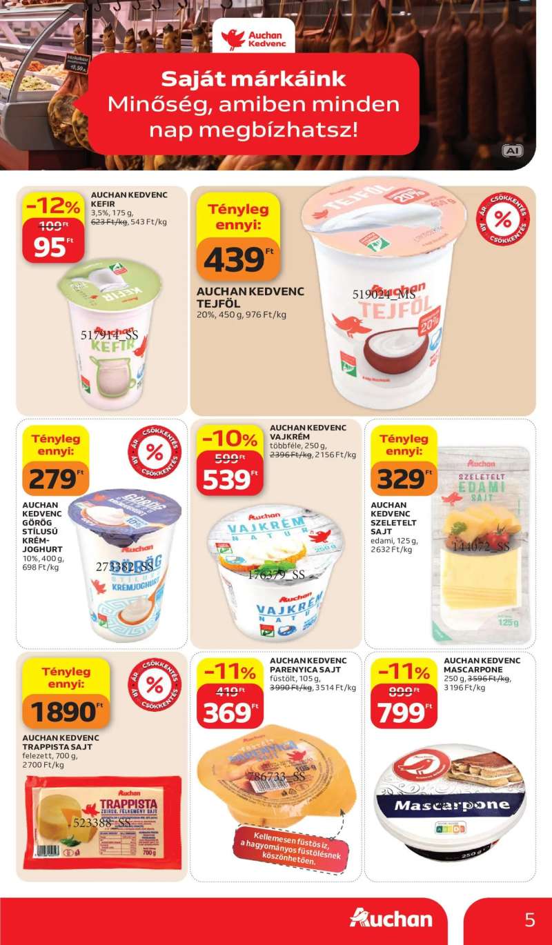 Auchan Auchan Saját Márkás ajánlatok 5 oldal