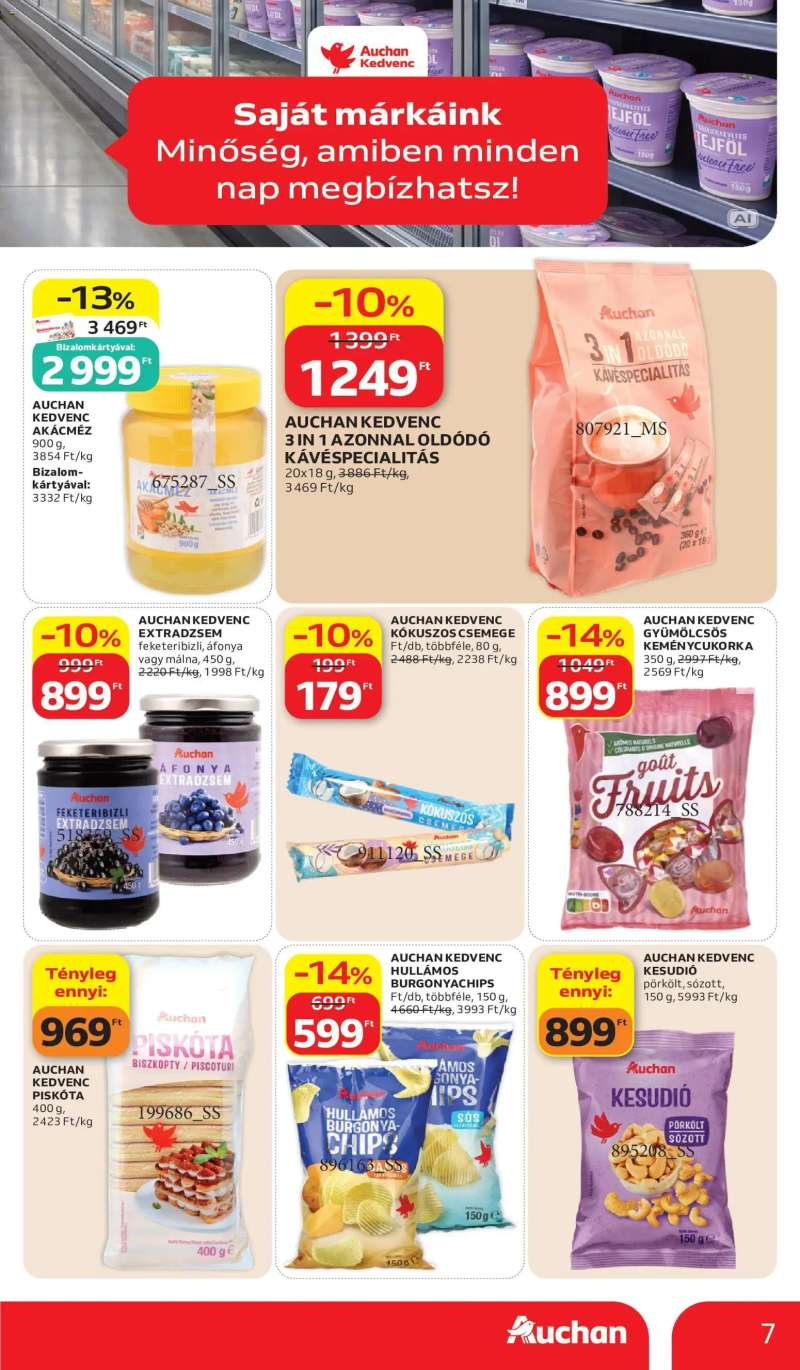 Auchan Auchan Saját Márkás ajánlatok 7 oldal