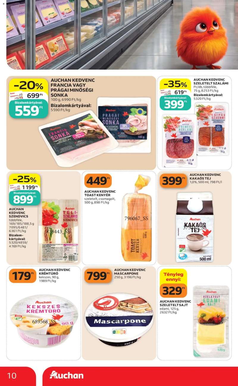 Auchan Auchan Szupermarket akciós újság 10 oldal