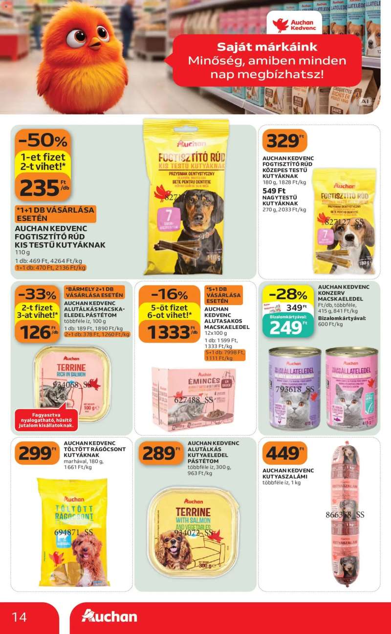 Auchan Auchan Szupermarket akciós újság 14 oldal
