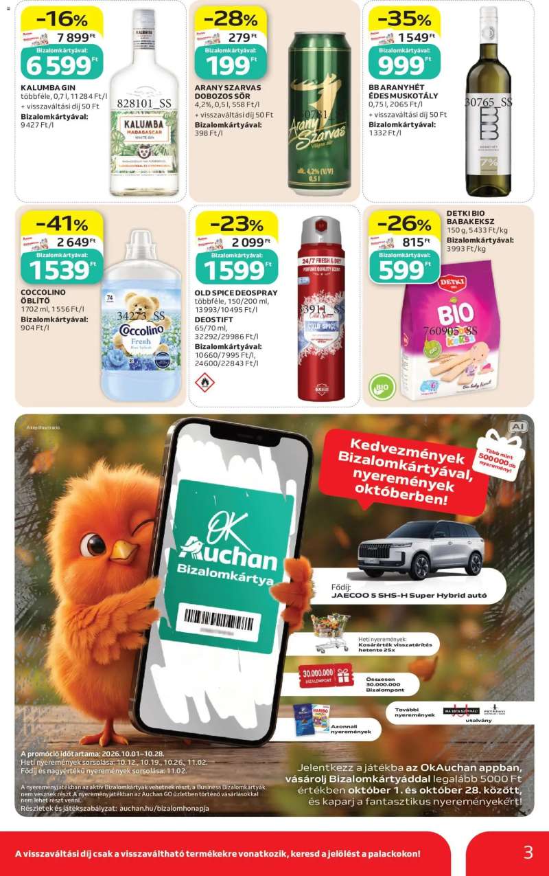 Auchan Auchan Szupermarket akciós újság 3 oldal