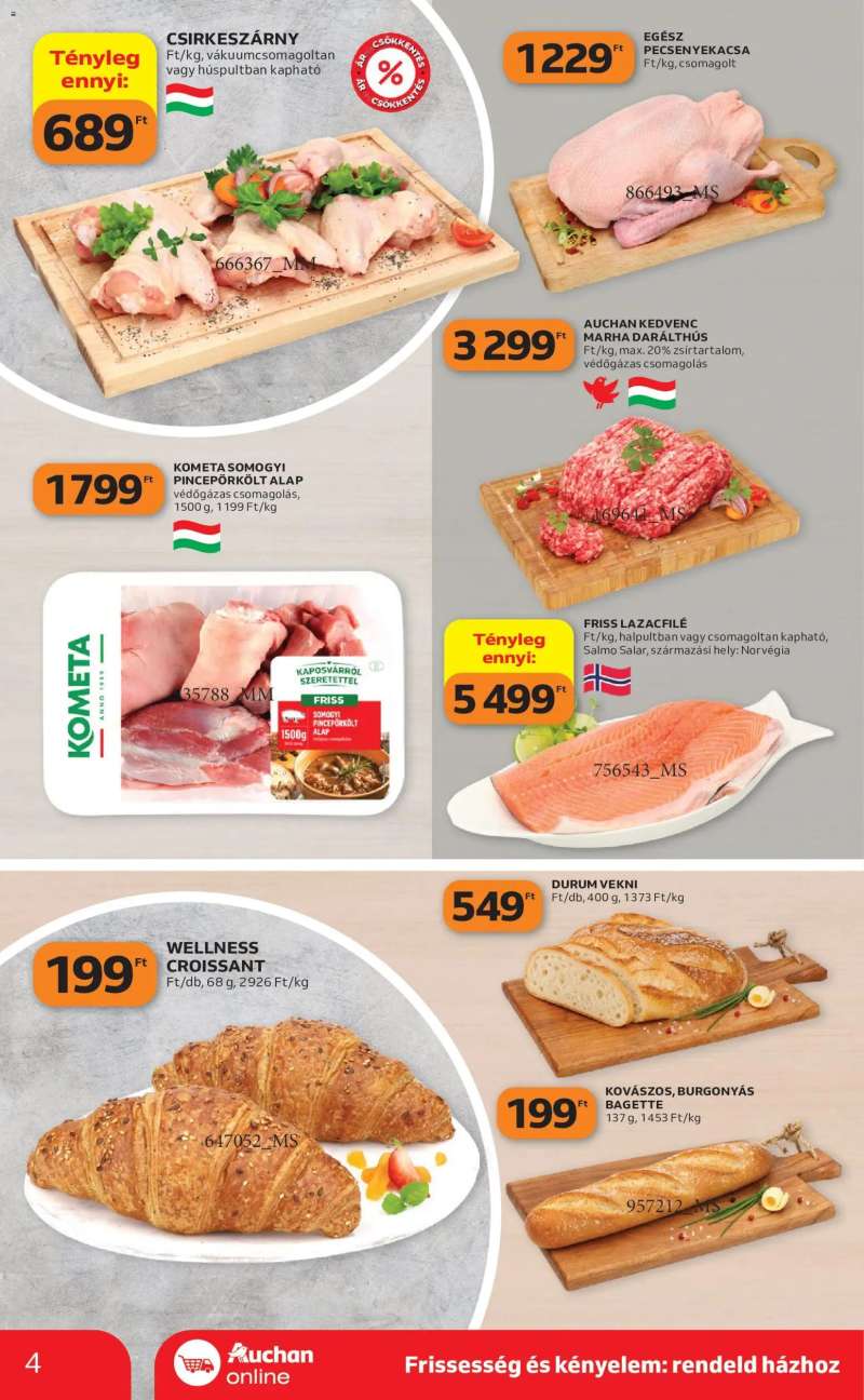 Auchan Auchan Szupermarket akciós újság 4 oldal