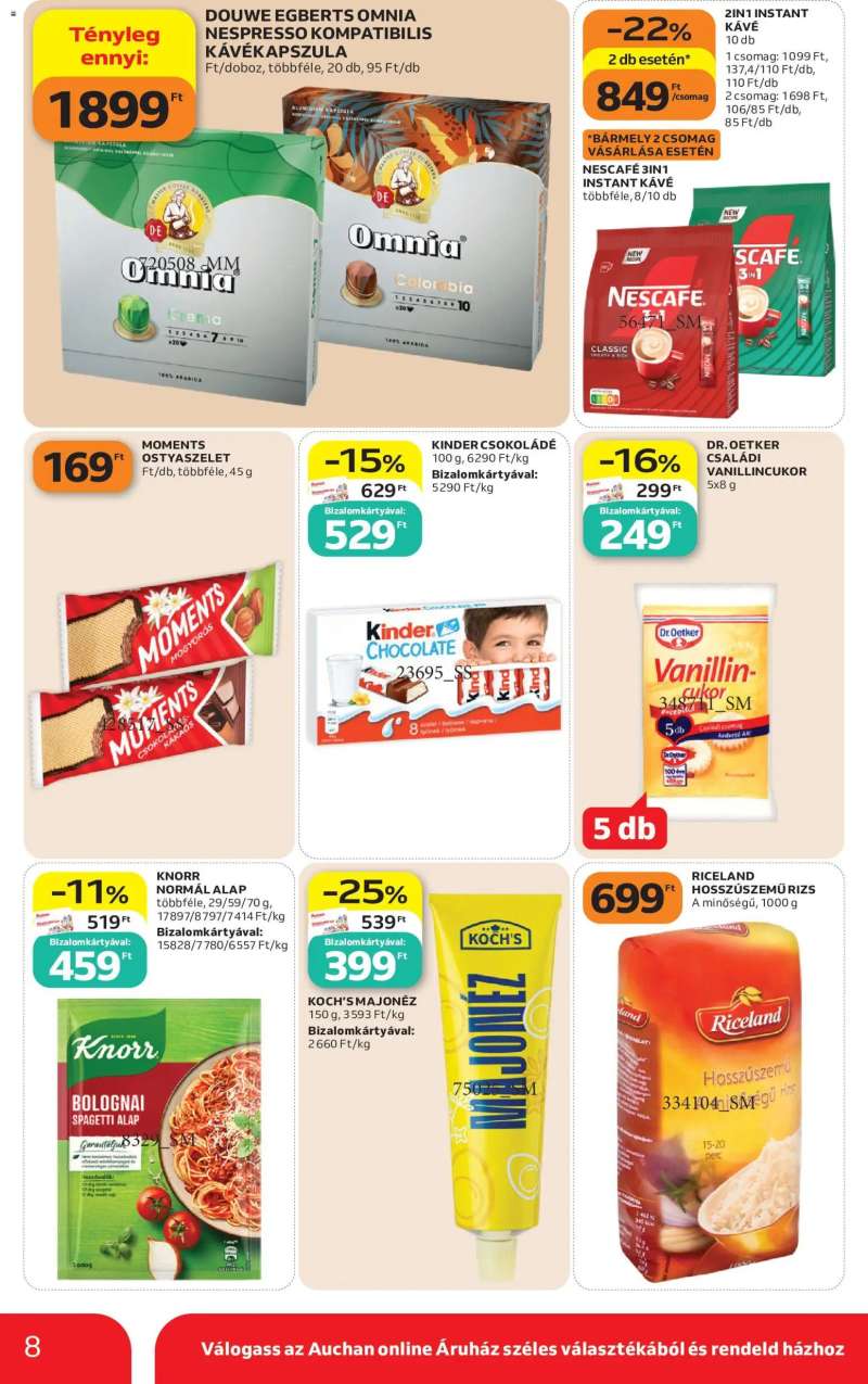 Auchan Auchan Szupermarket akciós újság 8 oldal
