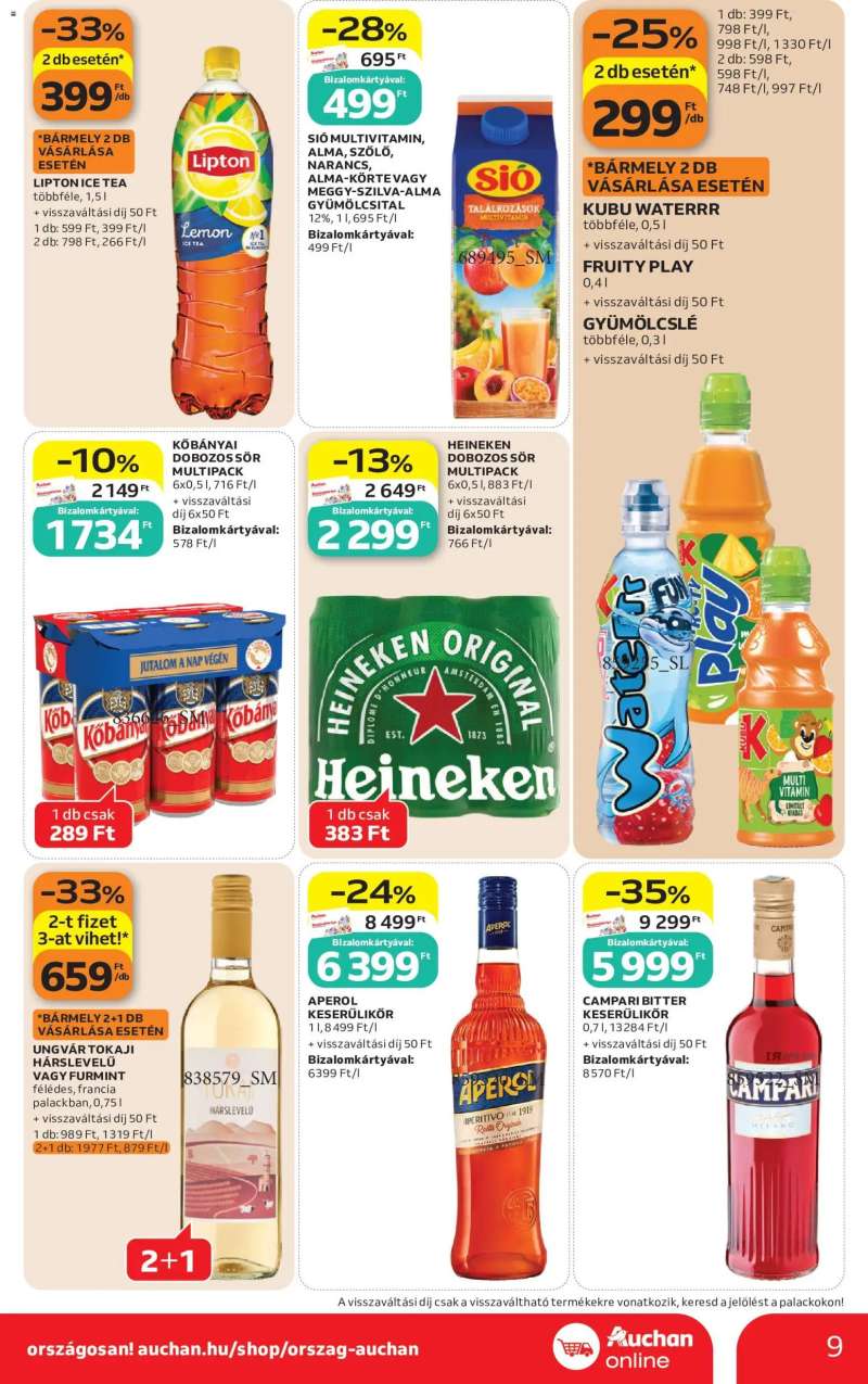 Auchan Auchan Szupermarket akciós újság 9 oldal