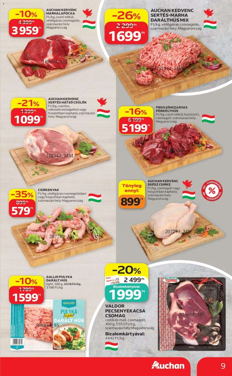 Auchan Auchan akciós újság 9 oldal