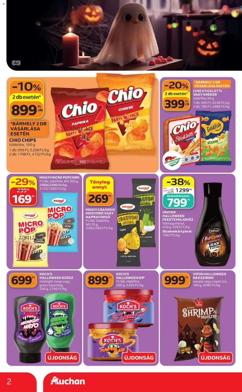 Auchan Auchan Halloweeni ajánlatok 2 oldal