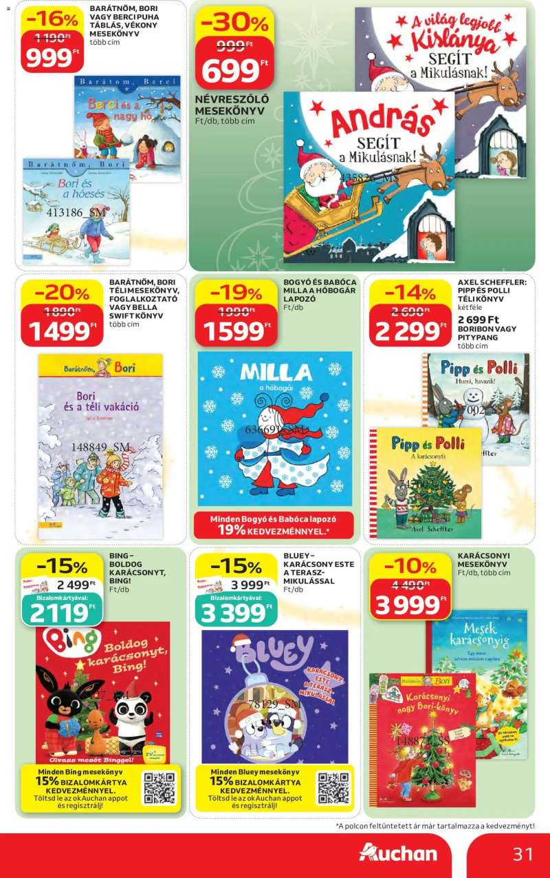 Auchan Auchan Karácsonyi ajánlataink 31 oldal