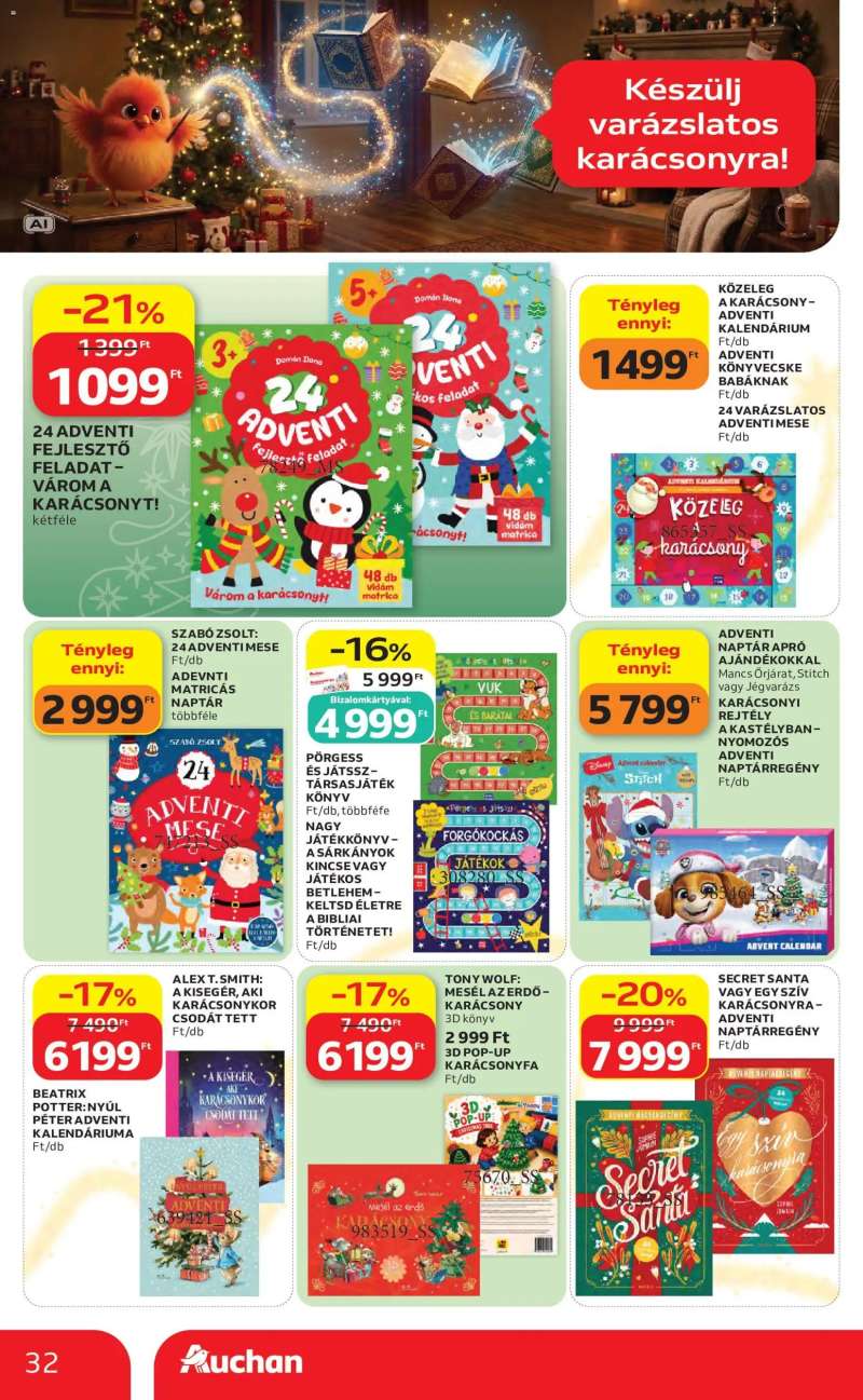 Auchan Auchan Karácsonyi ajánlataink 32 oldal