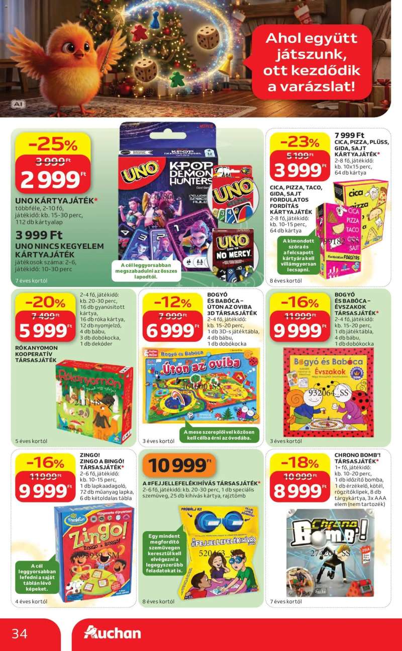 Auchan Auchan Karácsonyi ajánlataink 34 oldal