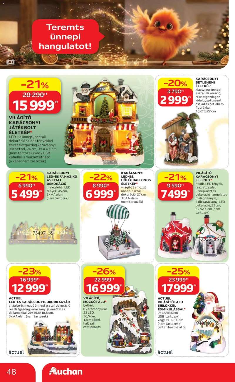 Auchan Auchan Karácsonyi ajánlataink 48 oldal