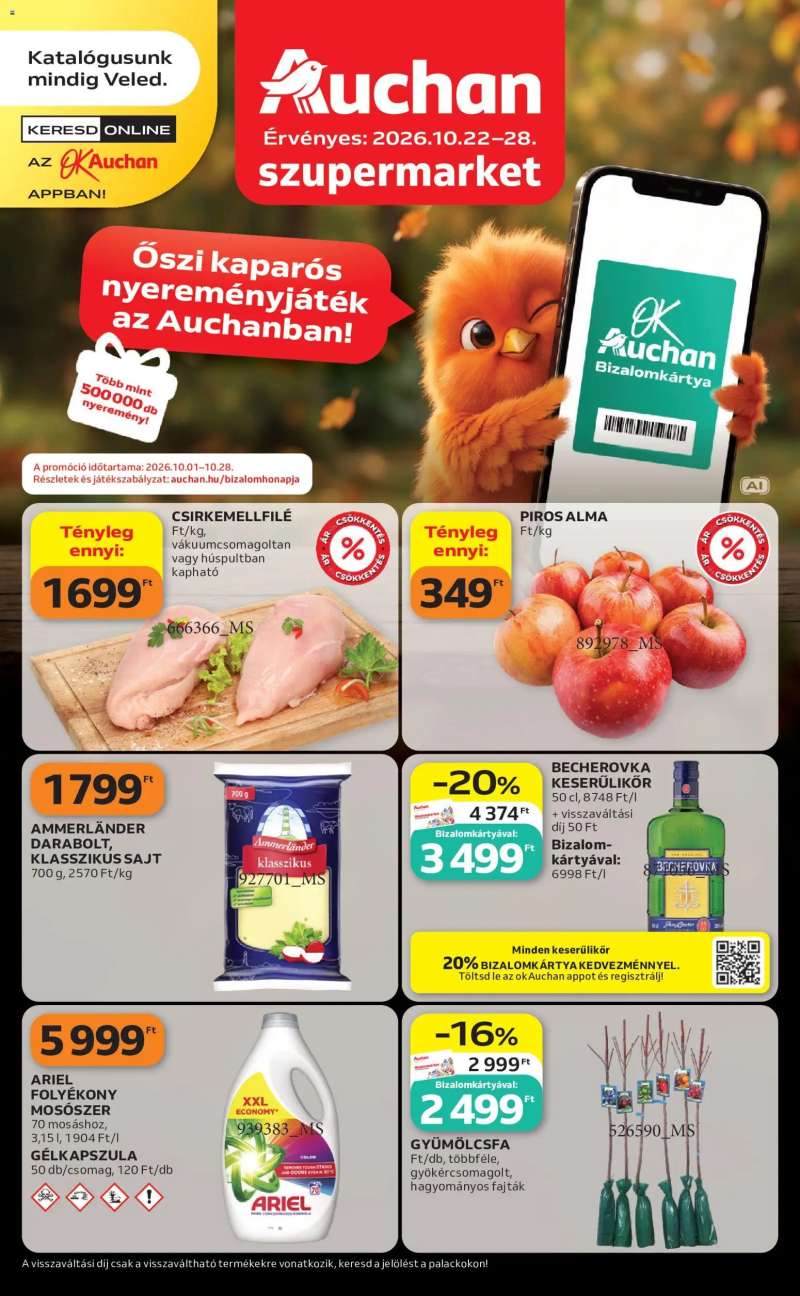 Auchan Auchan Szupermarket akciós újság 1 oldal