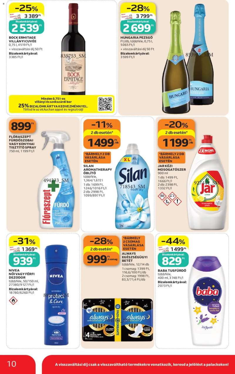 Auchan Auchan Szupermarket akciós újság 10 oldal