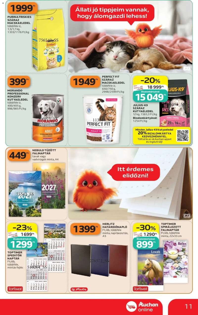 Auchan Auchan Szupermarket akciós újság 11 oldal