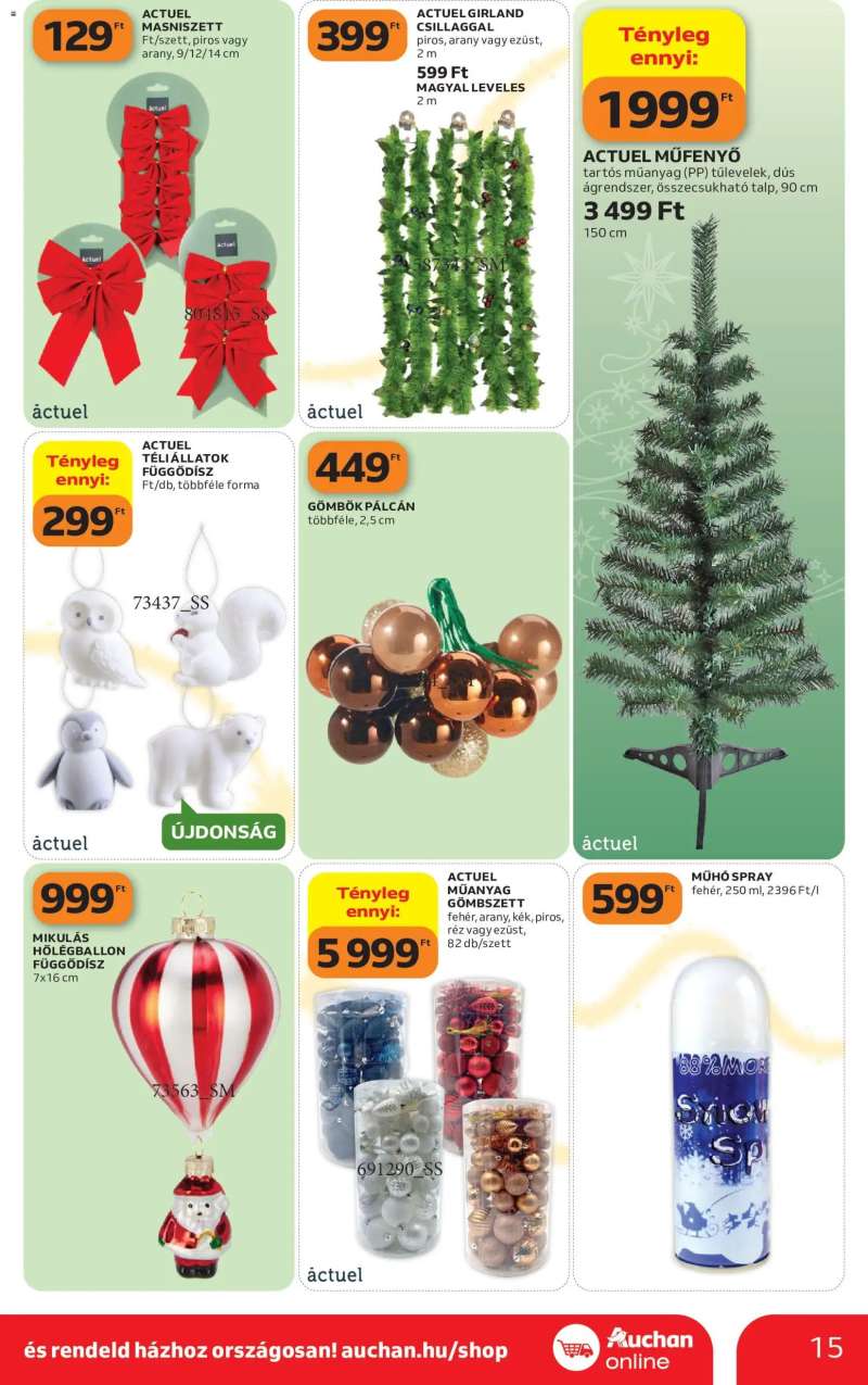 Auchan Auchan Szupermarket akciós újság 15 oldal