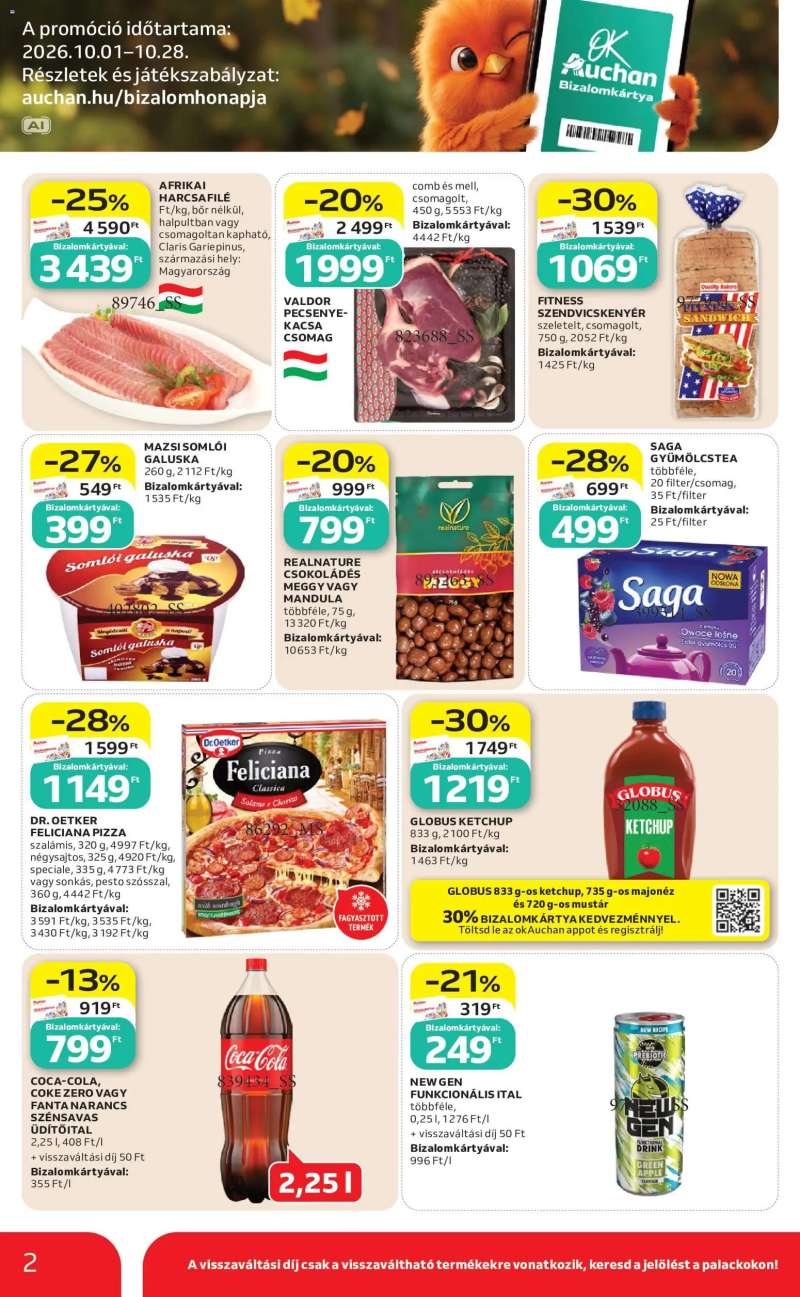 Auchan Auchan Szupermarket akciós újság 2 oldal