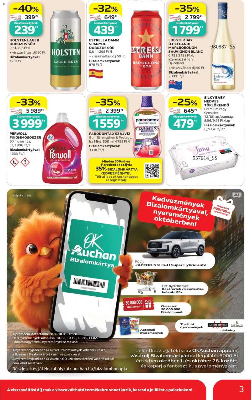 Auchan Auchan Szupermarket akciós újság 3 oldal