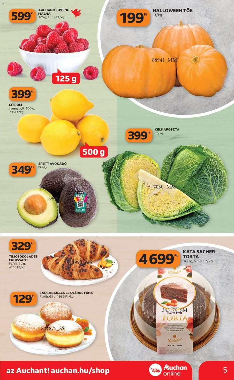 Auchan Auchan Szupermarket akciós újság 5 oldal