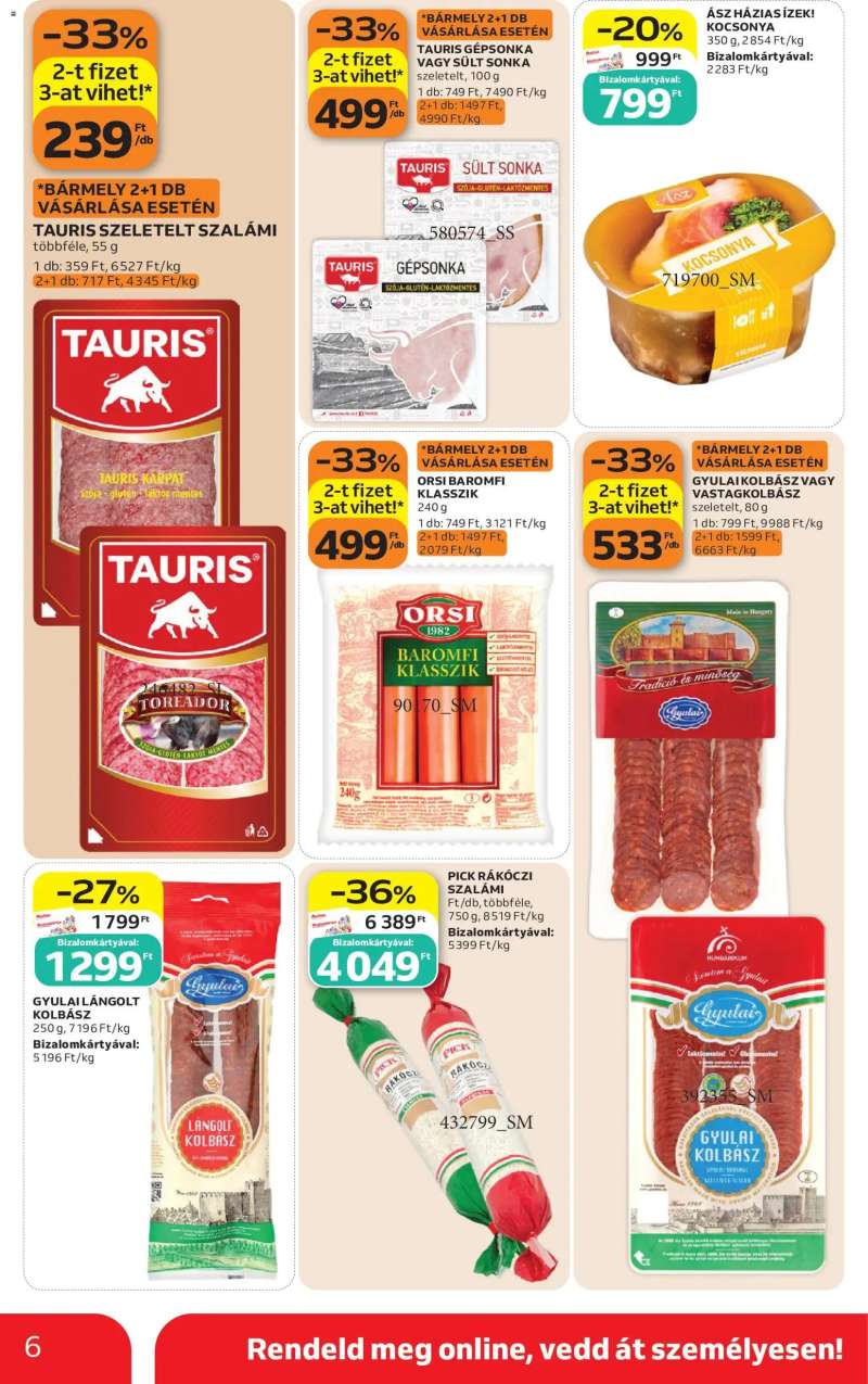 Auchan Auchan Szupermarket akciós újság 6 oldal