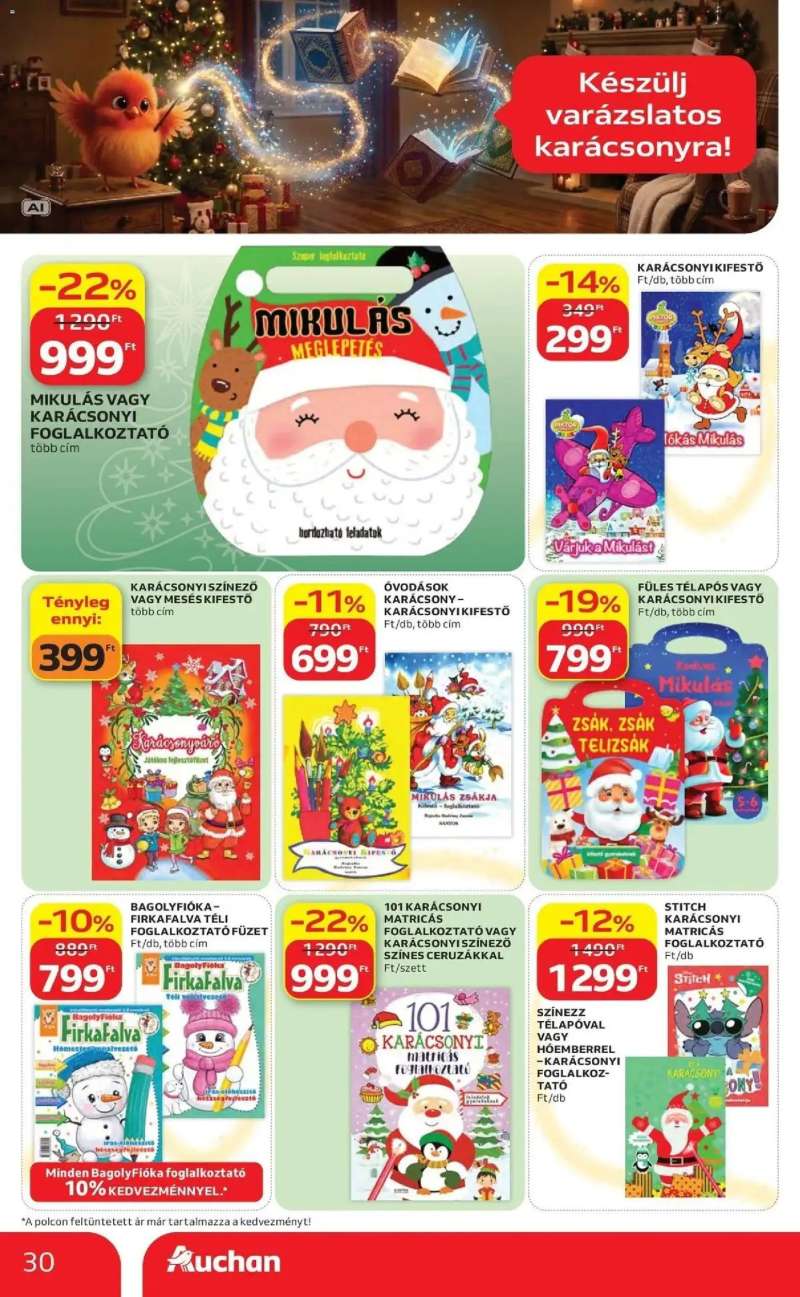 Auchan Auchan akciós újság Kecskemét 30 oldal
