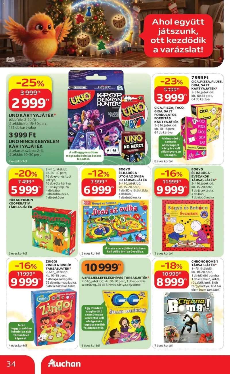 Auchan Auchan akciós újság Kecskemét 34 oldal
