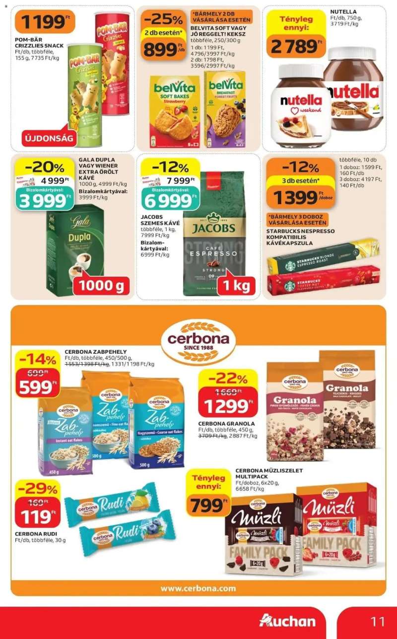 Auchan Auchan akciós újság 11 oldal