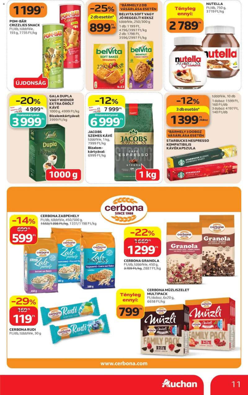 Auchan Auchan akciós újság 11 oldal