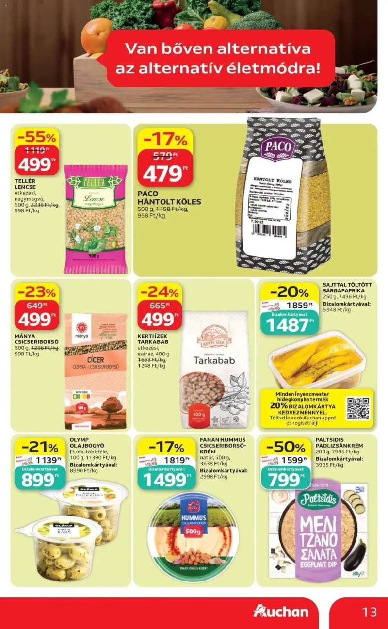 Auchan Auchan akciós újság 13 oldal