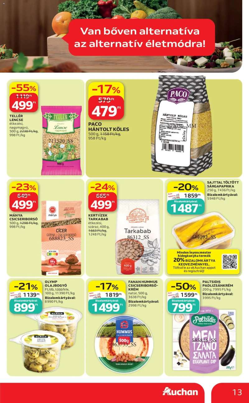 Auchan Auchan akciós újság 13 oldal