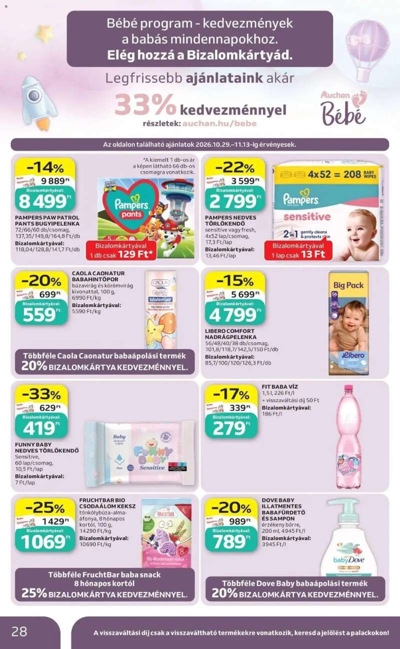 Auchan Auchan akciós újság 28 oldal