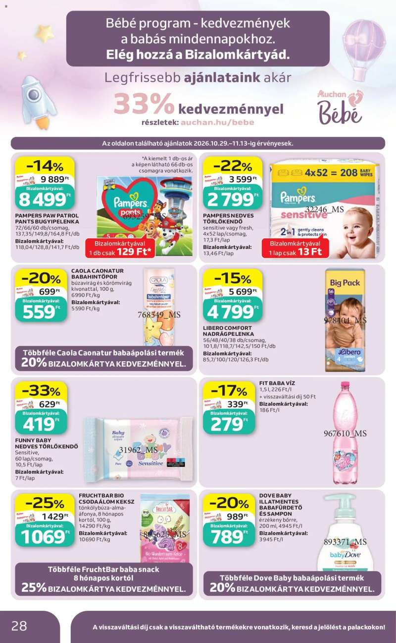 Auchan Auchan akciós újság 28 oldal