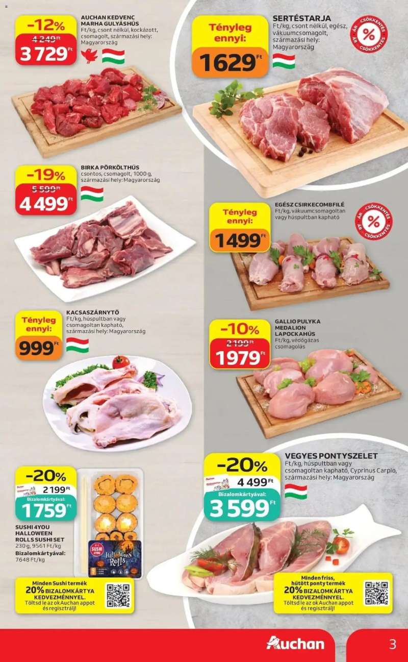 Auchan Auchan akciós újság 3 oldal