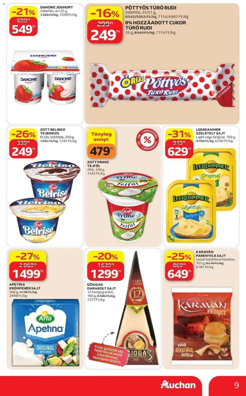 Auchan Auchan akciós újság 9 oldal