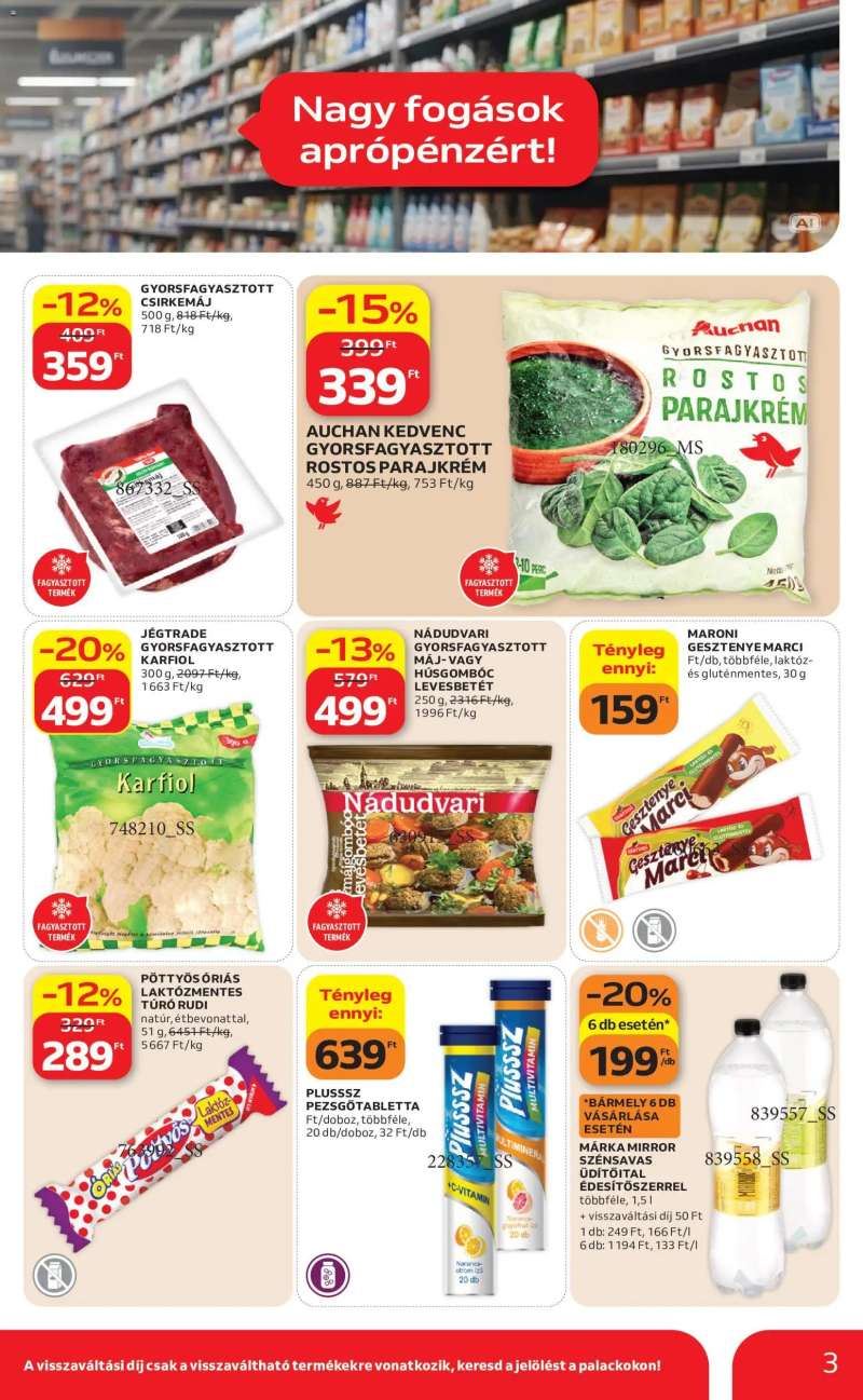 Auchan Auchan Filléres ajánlatok 3 oldal
