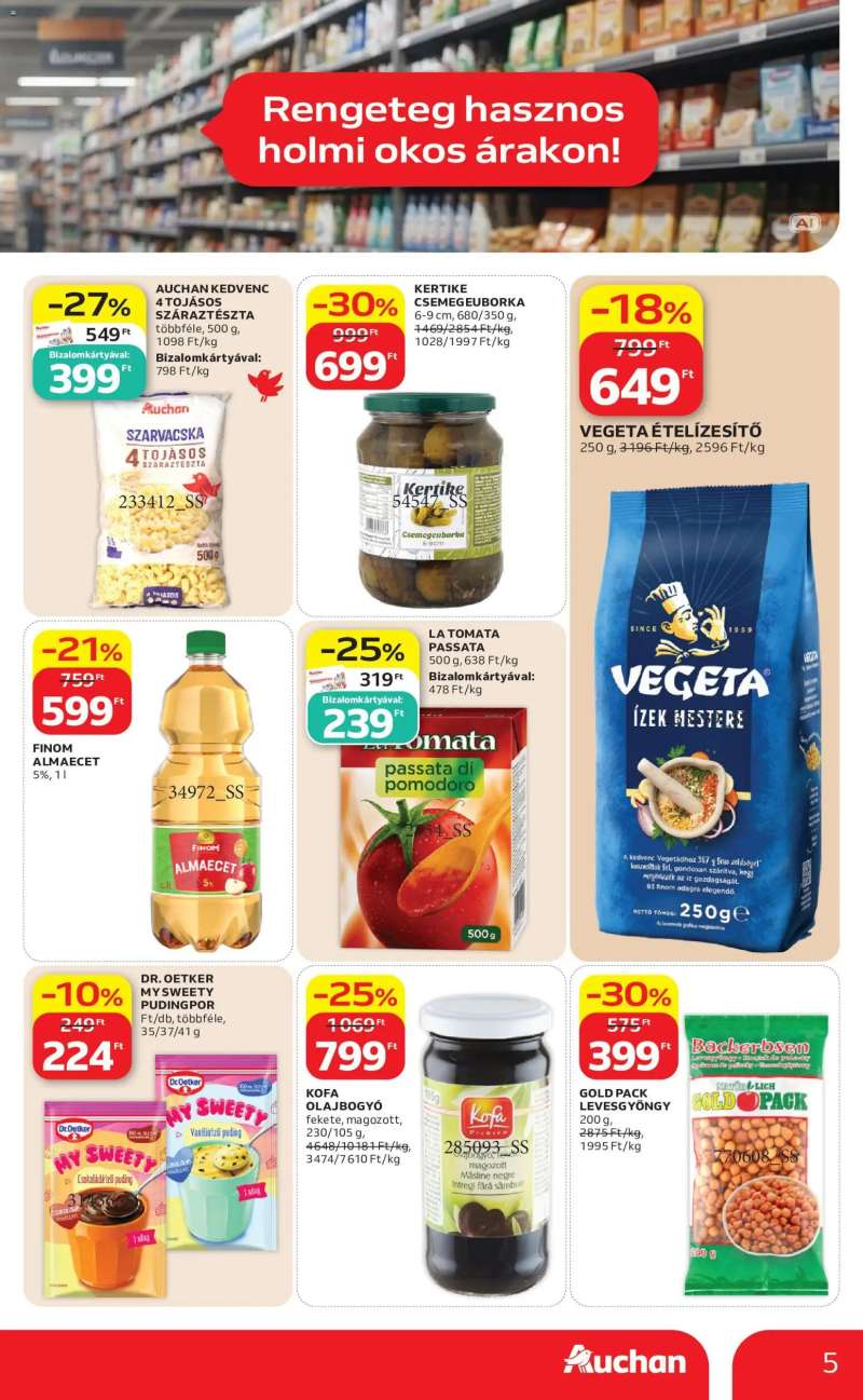 Auchan Auchan Filléres ajánlatok 5 oldal