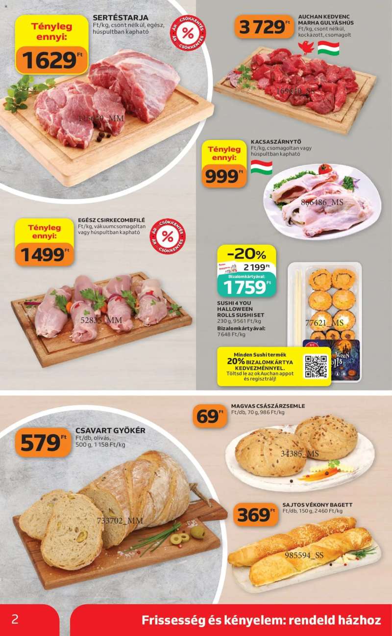 Auchan Auchan Szupermarket akciós újság 2 oldal