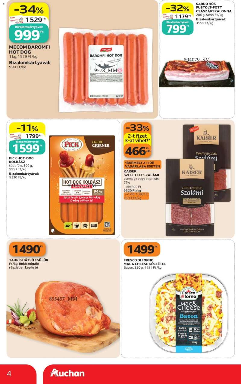 Auchan Auchan Szupermarket akciós újság 4 oldal