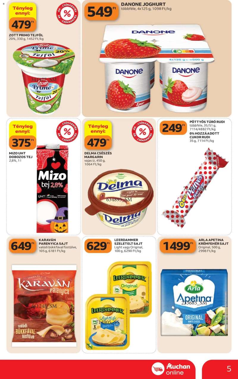 Auchan Auchan Szupermarket akciós újság 5 oldal