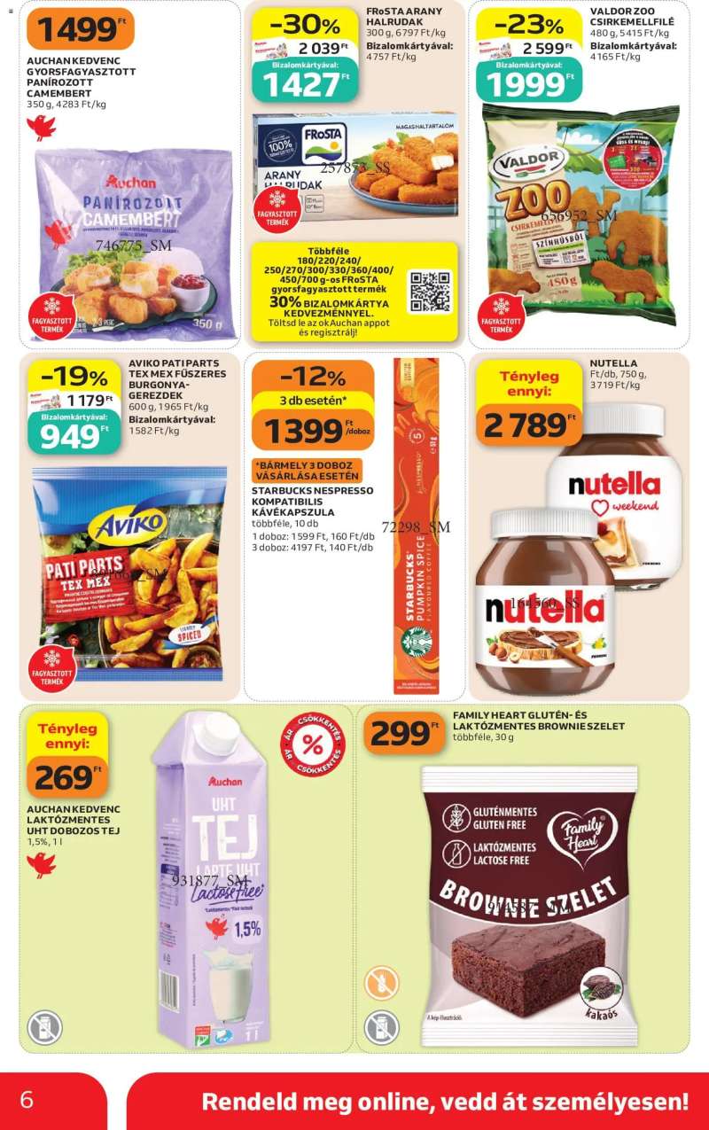 Auchan Auchan Szupermarket akciós újság 6 oldal