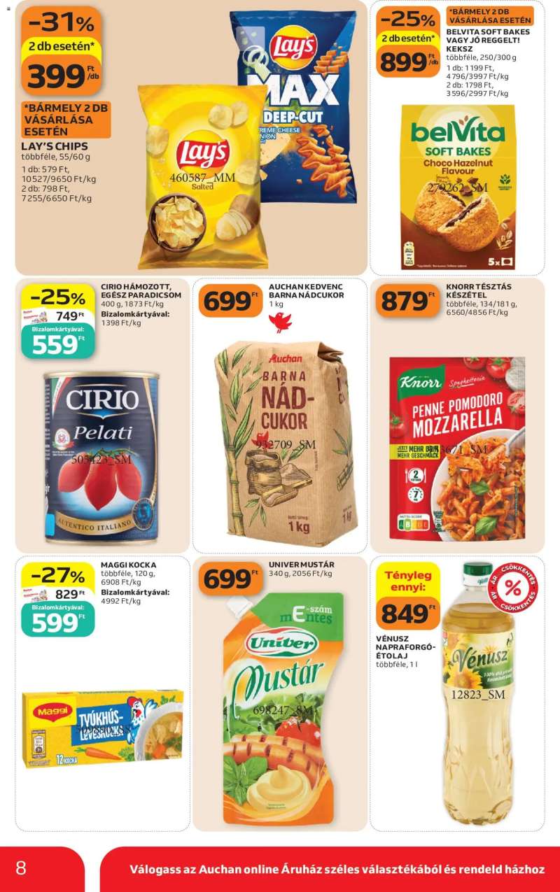 Auchan Auchan Szupermarket akciós újság 8 oldal