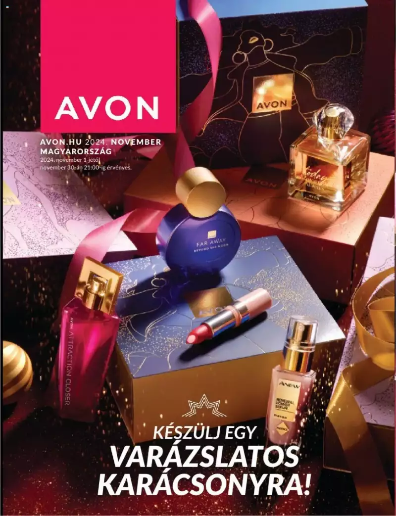 Avon Novemberi katalógus 1 oldal